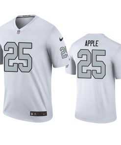 Las Vegas Raiders Eli Apple White Color Rush Legend Jersey - Robokeg
