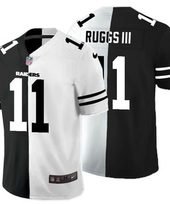 Las Vegas Raiders Henry Ruggs Iii #11 Nfl 2020 Black And White Jersey - Robokeg