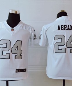 Las Vegas Raiders Johnathan Abram #24 Nfl 2020 White Jersey - Robokeg