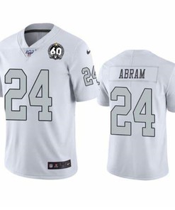 Las Vegas Raiders Johnathan Abram #24 Nfl 2020 White Jersey - Robokeg