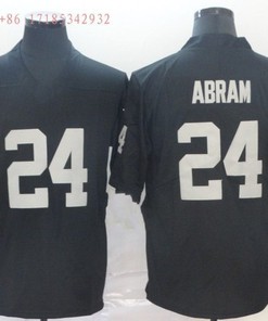 Las Vegas Raiders Johnathan Abram #24 Nfl Black Jersey Jersey - Robokeg