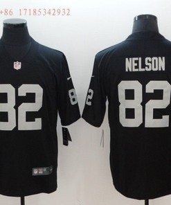 Las Vegas Raiders Jordy Nelson #82 Nfl Black Jersey Jersey - Robokeg