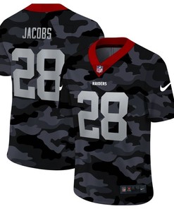 Las Vegas Raiders Josh Jacobs #28 Nfl 2020 Camo Jersey - Robokeg