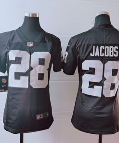 Las Vegas Raiders Josh Jacobs #28 Nfl 2020 Dark Brown Jersey - Robokeg