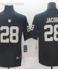Las Vegas Raiders Josh Jacobs #28 Nfl Black Jersey Jersey - Robokeg