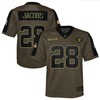 Las Vegas Raiders Josh Jacobs 28 Nfl Olive 2021 Salute To Service Game Men Jersey For Raiders Fans - Robokeg