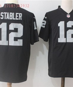 Las Vegas Raiders Ken Stabler #12 Nfl Black Jersey Jersey - Robokeg