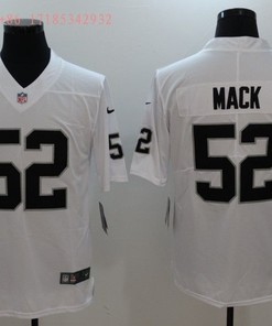 Las Vegas Raiders Khalil Mack #52 Nfl White Jersey Jersey - Robokeg