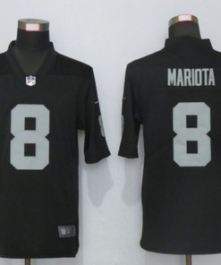 Las Vegas Raiders Marcus Mariota #8 Nfl Black Jersey Jersey - Robokeg