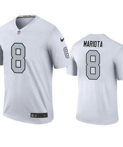 Las Vegas Raiders Marcus Mariota White Color Rush Legend Jersey - Mens - Robokeg