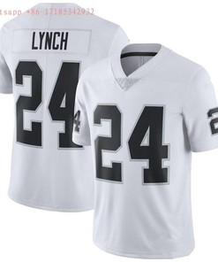 Las Vegas Raiders Marshawn Lynch #24 Nfl White Jersey Jersey - Robokeg
