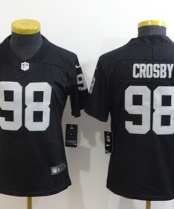 Las Vegas Raiders Maxx Crosby #98 Nfl 2020 Black Womens Jersey - Robokeg