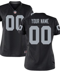 Las Vegas Raiders Nike Womens Custom Game Jersey - Black - Robokeg