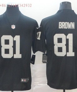 Las Vegas Raiders Tim Brown #81 Nfl Black Jersey Jersey - Robokeg