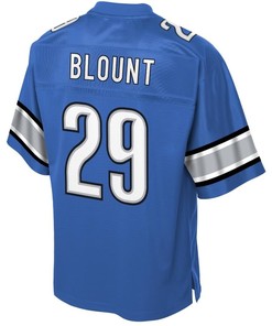 Legarrette Blount Detroit Lions Nfl Pro Line Historic Logo Player Jersey - Blue - Robokeg