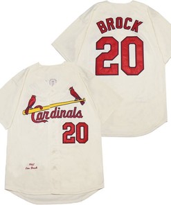 Legend Lou Brock #20 St Louis Cardinals 2020 Mlb White Jersey - Robokeg