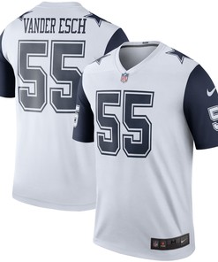 Leighton Vander Esch Dallas Cowboys Color Rush Legend Player Jersey White Nfl - Robokeg