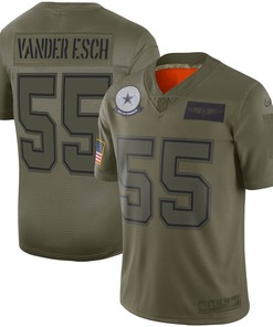 Leighton Vander Esch Dallas Cowboys Nike Youth 2019 Salute To Service Game Jersey - Olive - Robokeg