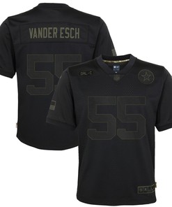 Leighton Vander Esch Dallas Cowboys Youth 2020 Salute To Service Game Jersey - Black - Robokeg