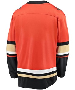 Leo Carlsson #91 Anaheim Ducks 2023 NHL Draft Home Men Jersey - Orange - Robokeg