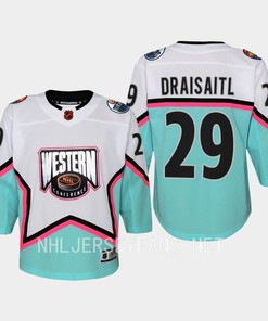 Leon Draisaitl 29 Edmonton Oilers 2023 All-Star Western White - Robokeg