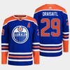 Leon Draisaitl 29 Edmonton Oilers Blue Jersey 2022-23 Primegreen Home - Robokeg