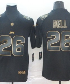 Leveon Bell #26 New York Jets Nfl Explosion Legendary Gold Black Jersey - Robokeg