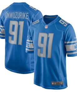Levi Onwuzurike Detroit Lions Player Game Jersey - Blue Nfl - Robokeg