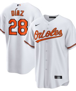 Lewin Díaz 28 Baltimore Orioles Home Men Jersey - White - Robokeg