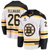 Linus Ullmark 26 Boston Bruins Stanley Cup 2023 Playoffs Patch Away Breakaway Men Jersey - White - Robokeg