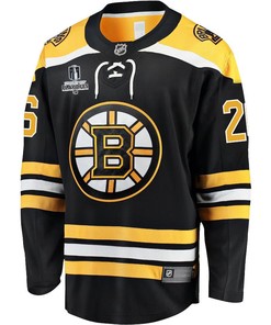 Linus Ullmark 26 Boston Bruins Stanley Cup 2023 Playoffs Patch Home Breakaway Men Jersey - Black - Robokeg