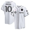 Lionel Messi Inter Miami Baseball Cool Base Jersey - Stitched Men Jersey - White - Robokeg