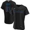 Lionel Messi Miami Marlins Baseball Cool Base Elite Jersey - Stitched Men Jersey - Black - Robokeg