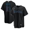 Lionel Messi Miami Marlins Baseball Cool Base Jersey - Stitched Men Jersey - Black - Robokeg