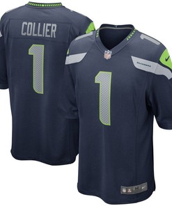 L.j. Collier Seattle Seahawks 2019 Nfl Draft First Round Pick Game Jersey Navy 2019 - Robokeg