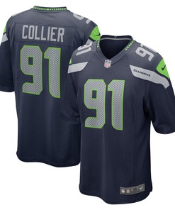 L.j. Collier Seattle Seahawks Game Jersey - College Navy Nfl - Robokeg