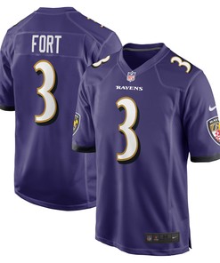 L.j. Fort Baltimore Ravens Game Player Jersey - Purple Nfl - Robokeg