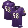Lj Fort Baltimore Ravens Nfl Pro Line Womens Player Jersey - Purple - Robokeg
