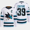 Logan Couture 39 San Jose Sharks White Jersey 2022-23 Away Primegreen - Robokeg
