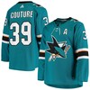 Logan Couture San Jose Sharks Adidas Home Authentic Alternate Captain Player Jersey - Teal Nhl - Robokeg