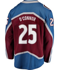 Logan O'Connor 25 Colorado Avalanche Stanley Cup 2023 Playoffs Patch Home Breakaway Men Jersey - Burgundy - Robokeg