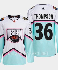 Logan Thompson 36 Vegas Golden Knights 2023 All-Star Game Jersey White Equipment - Robokeg