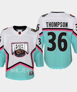Logan Thompson 36 Vegas Golden Knights 2023 All-Star Western Conference White - Robokeg