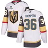 Logan Thompson 36 Vegas Golden Knights Stanley Cup 2023 Champions Patch Away Breakaway Men Jersey - White - Robokeg