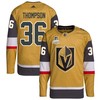 Logan Thompson 36 Vegas Golden Knights Stanley Cup 2023 Champions Patch Home Breakaway Men Jersey - Gold - Robokeg