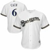Lorenzo Cain Milwaukee Brewers Official Cool Base Player Jersey - White - Robokeg