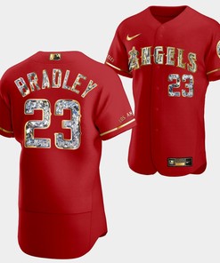 Los Angeles Angels Archie Bradley Red Jersey 23 Golden Diamond 2022-23-23 Uniform - Robokeg