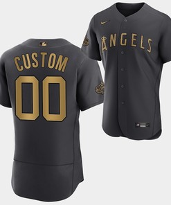 Los Angeles Angels Custom 2022-23 All-Star Black Jersey Men - Robokeg