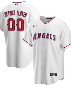 Los Angeles Angels Home Pick-a-player Retired Roster Replica Jersey - White Custom Jerseys Mlb - Robokeg