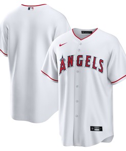Los Angeles Angels Home Replica Team Jersey White Mlb - Robokeg